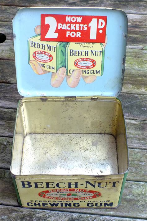 Beech Nut Chewing Gum Counter Tin 1950s This Tin In The  Flickr