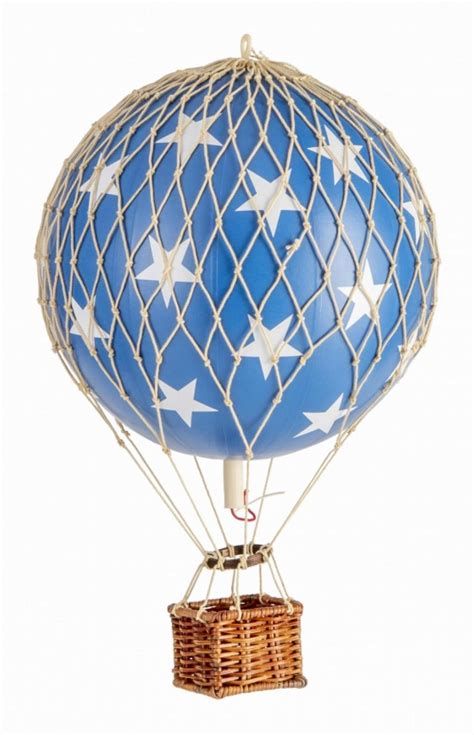 Travels Light Blue Stars 12 Model Hot Air Balloon By Authentic Models