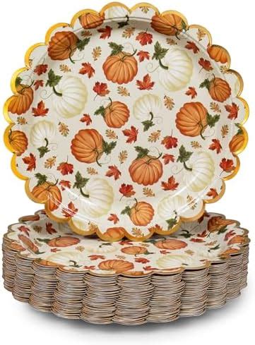 Amazon Confettiville Thanksgiving Paper Plates Count