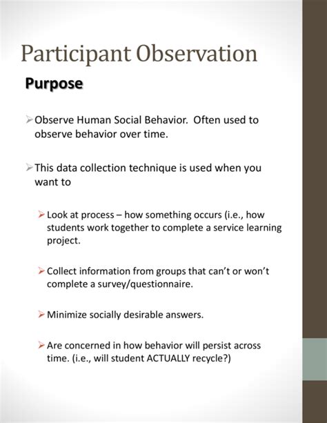 Participant Observation