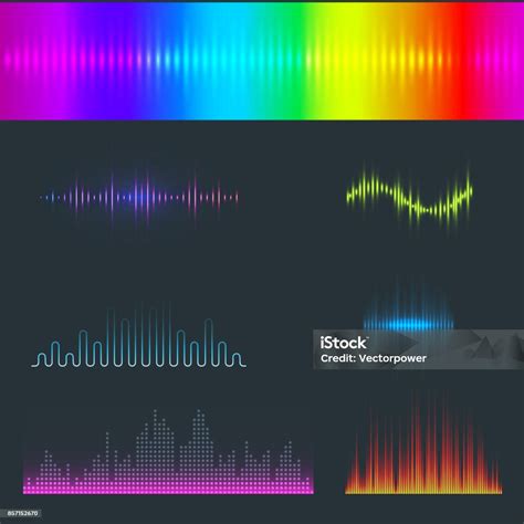 Vektor Musik Digital Equalizer Gelombang Audio Desain Template Sinyal