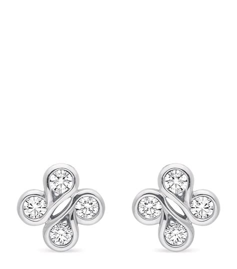 Boodles White Gold And Diamond Be Boodles Stud Earrings Harrods Uk