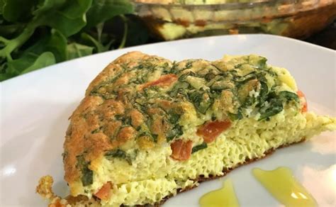 Omelete De Forno De Espinafre Receiteria