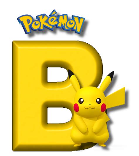 Abecedario De Pikachu De Pok Mon Pikachu Alphabet Oh My Alfabetos