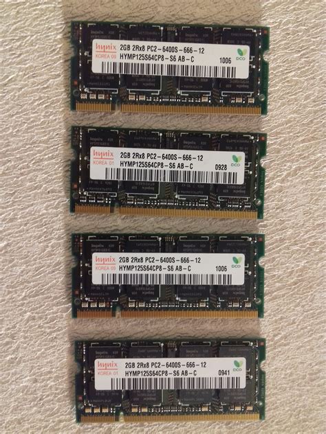 8gb Hynix Ddr2 Pc2 6400s 666 12 800mhz 4x2gb So 405332645 ᐈ Köp På