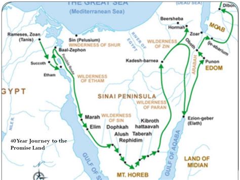 Map Of The Promised Land Canaan