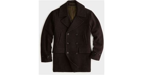 Todd Snyder Italian Wool Peacoat In Black For Men Lyst