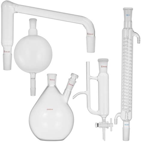 Vevor 2l Essential Oil Distillation Apparatus Lab Glassware