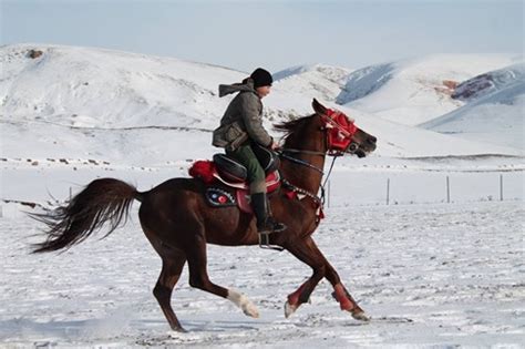 Kar Üstünde Donduran Cirit GENEL Erzurum Pusula Gazetesi Son