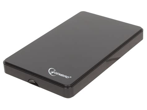 Внешний корпус 2.5 Gembird EE2-U2S-40P, черный, USB 2.0, SATA, пластик ...