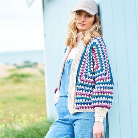 Stylecraft Granny Hexagon Cardigans H Kelanleitung Wollplatz De