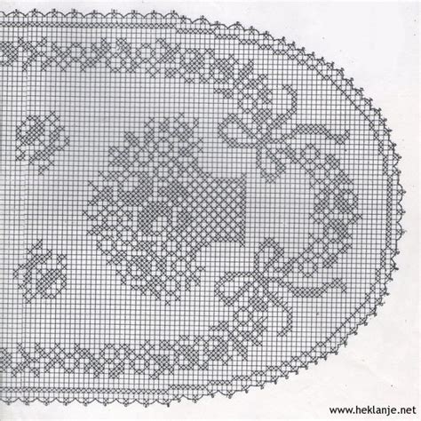 Flowers Gabbach Filet Crochet Charts Crochet Tablecloth