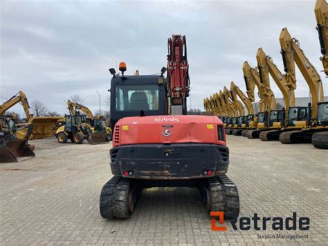 Kubota KX080 4 Gravemaskine Med Citybom Excavator With Cityboom Til