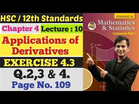 Math S Chapter Applications Of Derivatives Exercise