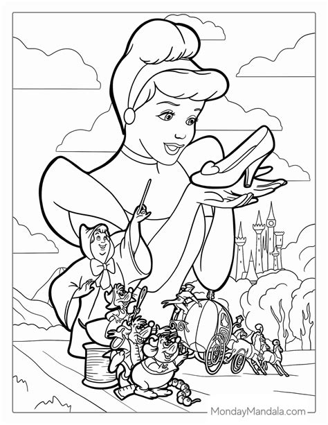 36 Cinderella Coloring Pages Free Pdf Printables Artofit