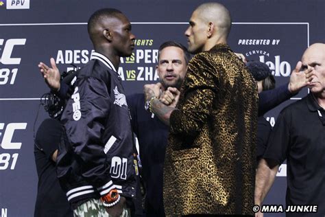 Israel Adesanya Alex Pereira Ufc 281 Pre Fight Press Conference Faceoff