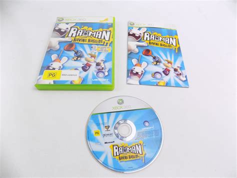 Mint Disc Xbox 360 Rayman Raving Rabbids Inc Manual Free Postage