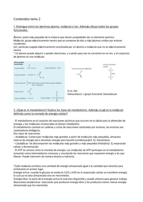 SOLUTION Preguntas Tema 2 Biolog A Studypool