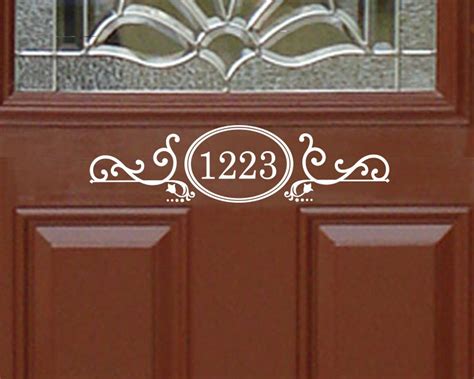 Front door numbers decal sticker Front door number address | Etsy ...