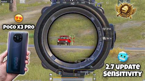 New 2 7 Update Sensitivity Settings PUBG MOBILE Poco X3 Pro Zero