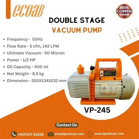 Ecoab Double Stage Vacuum Pump Vp At Piece Vacuum Pump