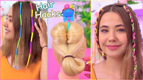 12 Diy Hair Hacks Ideas Summer Hair Styles Colorful Hair Wrap And