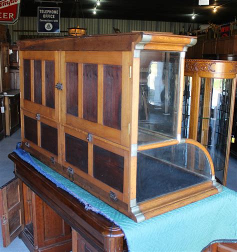 Bargain John S Antiques Antique Country Store Oak Tower Showcase