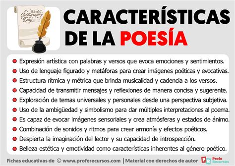 Características De La Poesía