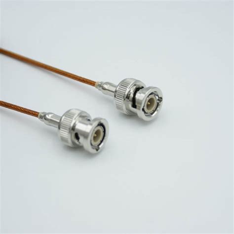 Coaxial Cable Assembly, In-Vacuum, BNC to BNC Male Connectors, 50 Ohm ...