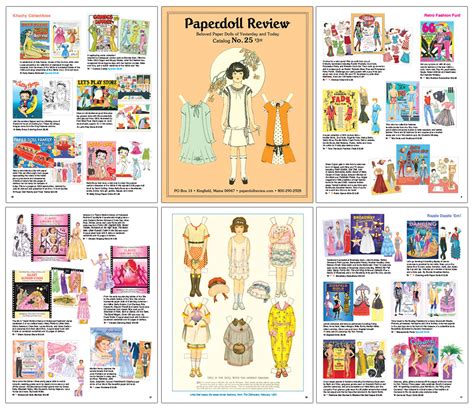 Paperdoll Review Full Color Print Catalog Includes 2 Free Paper Doll