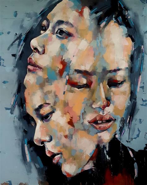 3 18 17 Heads Painting By Thomas Donaldson Saatchi Art