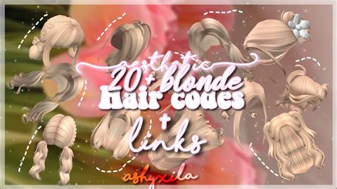 Aesthetic 20 Blonde Hair Codes With Links Ashyxila YouTube