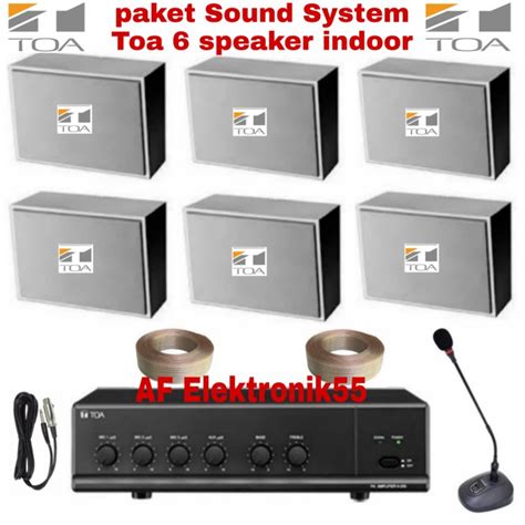 Jual Paket Sound System Toa Ruangan 6 Unit Speaker Jakarta Barat