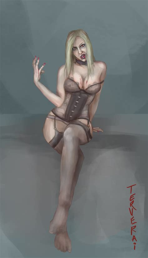 Fantasy Pin Up Vampire Queen By Terverai Hentai Foundry