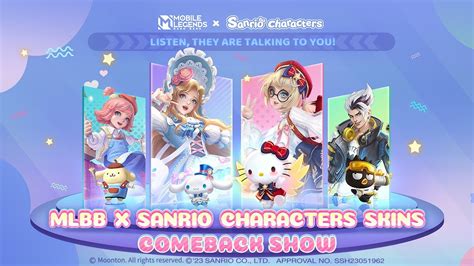 MLBB X Sanrio Characters Collab Skins Comeback Show Mobile Legends