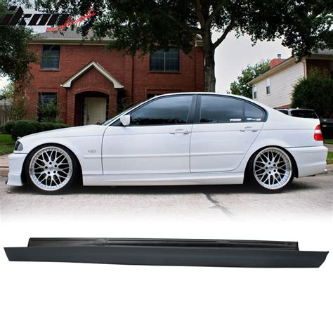 Side Skirts Compatible With 1999 2005 Bmw E46 3 Series Black Pp M Tech