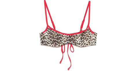 Frankie S Bikinis Cola Bikini Top In Red Lyst