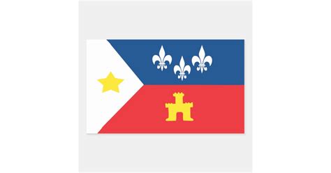 Acadiana Cajun Flag Stickers | Zazzle