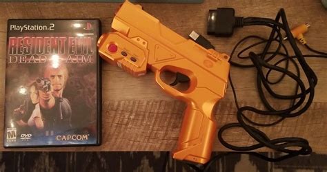 Resident Evil Dead Aim Ps2 Playstation 2 2003 With Guncon 2 Light