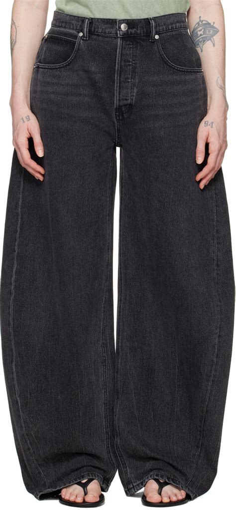 Black Balloon Jeans By Alexander Wang On Sale