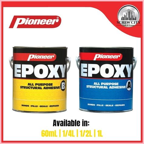 § Pioneer All Purpose Structural Adhesive Epoxy Set 1 Pint And 1 Liter Shopee Philippines