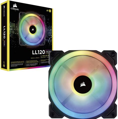 Corsair Ll Rgb Dual Light Loop Pc Fan Black Rgb W X H X D X