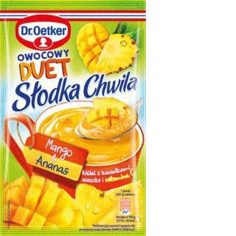 KISIEL DR OETKER SLODKA CHWILA DUET MANGO ANANAS 32G Bratek