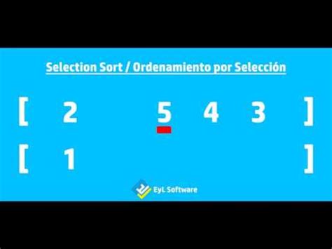 C Mo Funciona Selection Sort Ordenamiento Por Selecci N Con C Digo De