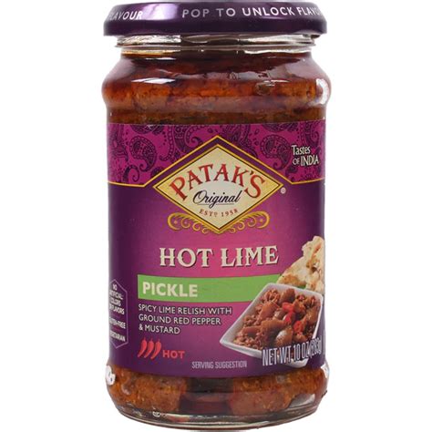 Patak S Lime Pickle Hot 10 Oz Bidmeshk