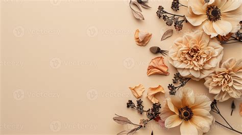 beautiful flower branches  buds   colored floral plain