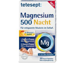 Tetesept Magnesium Nacht Depot Tabletten Stk Ab