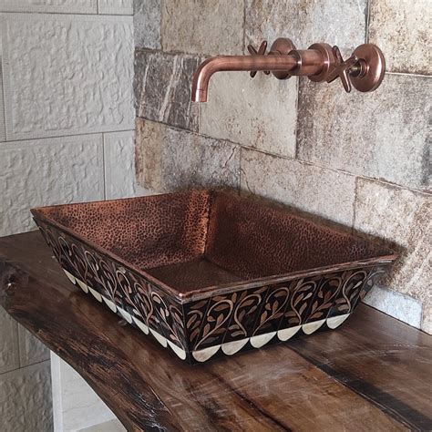 Antique Copper Sink - Farmhouse Vessel Sink - Bar Sink – OldenGlow