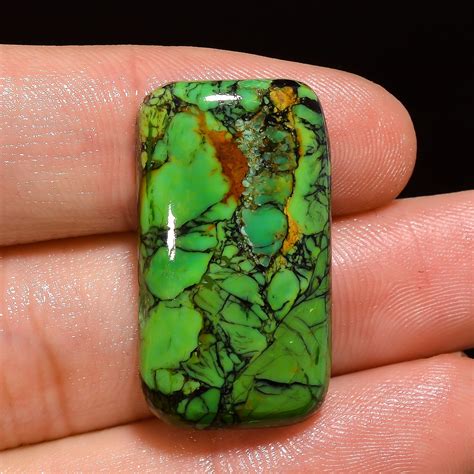 25Cts Mohave Green Turquoise Cabochon Mohave Green Turquoise Etsy