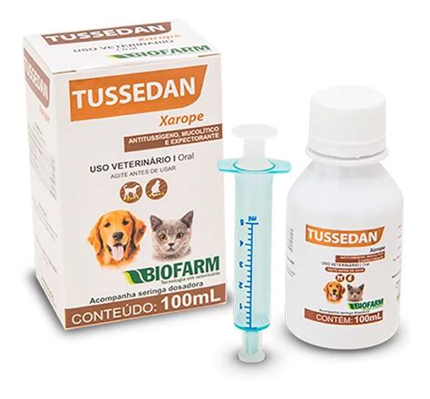 Tussedan Ml Tosse Bronquite Cr Nica C Es E Gatos Biofarm Mercadolivre